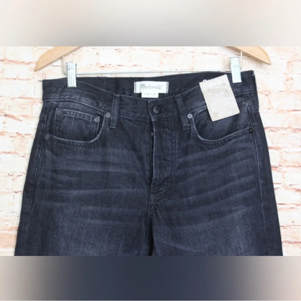 Madewell Dark Wash Straight Leg Jeans slim fit